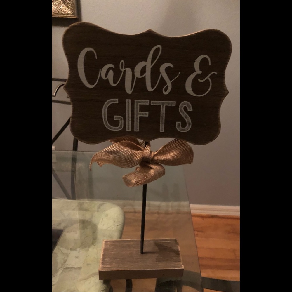Cards& gifts party sign an guest book party sign